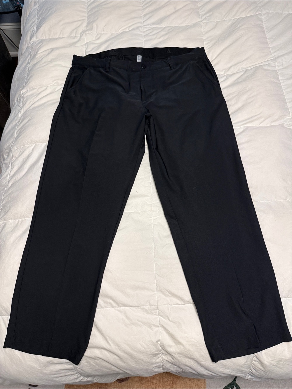 adidas Men's Black Dress Pants - Straight Leg